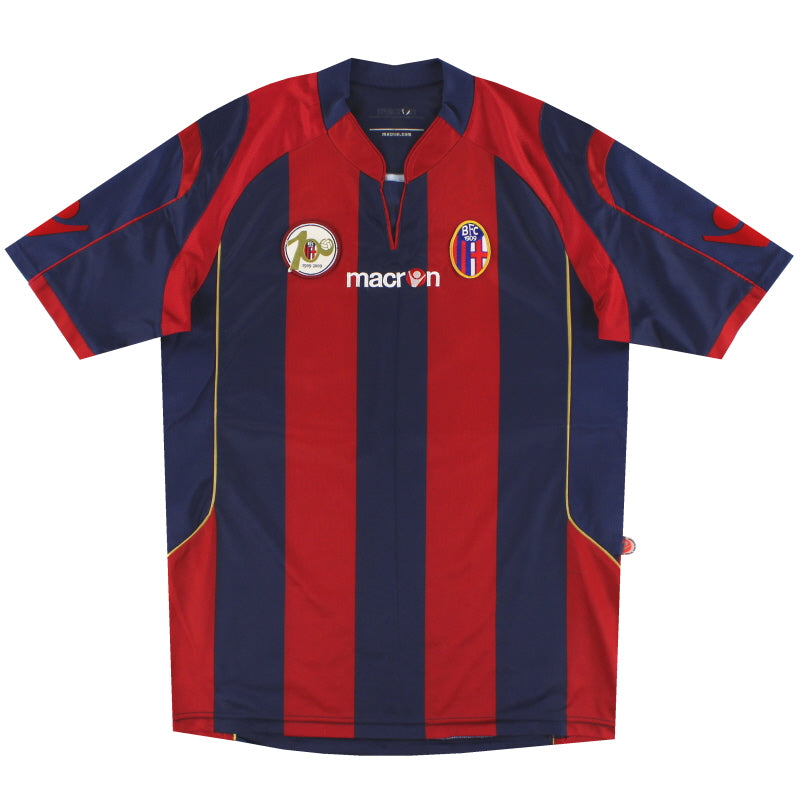 2009-10 Bologna Macron Centenary Home Shirt M Football Shirt