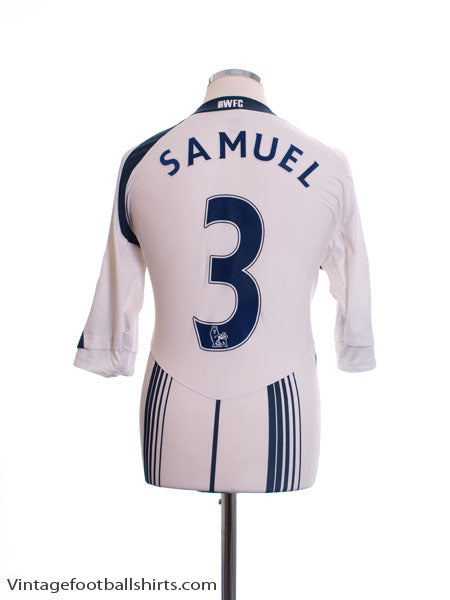 2009-10 Bolton Home Shirt Samuel #3 M Football Shirt