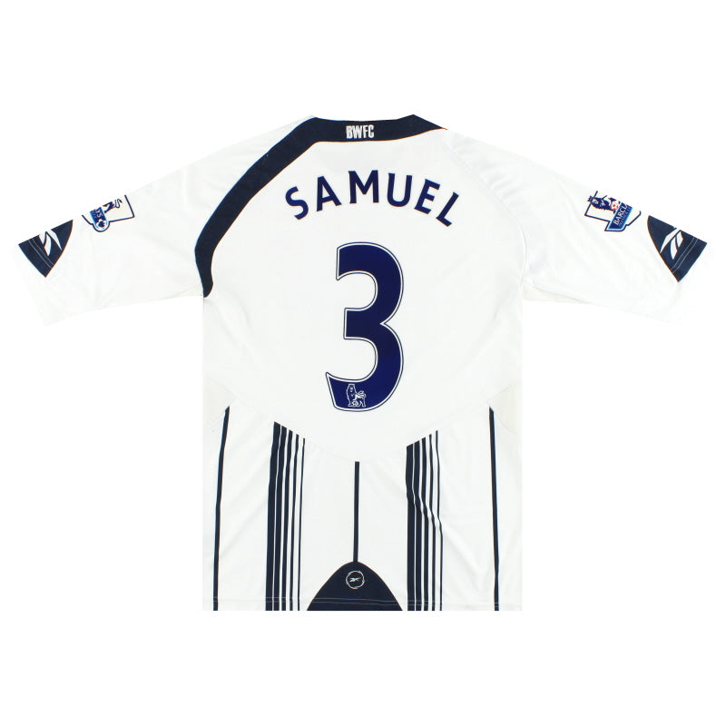 2009-10 Bolton Reebok Home Shirt Samuel #3 M Football Shirt