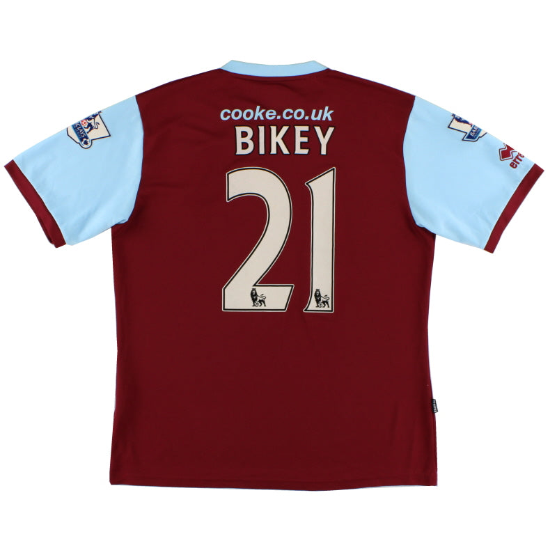 2009-10 Burnley Errea Home Shirt Bikey #21 XL Football Shirt