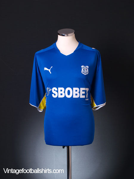 2009-10 Cardiff Home Shirt L Football Shirt