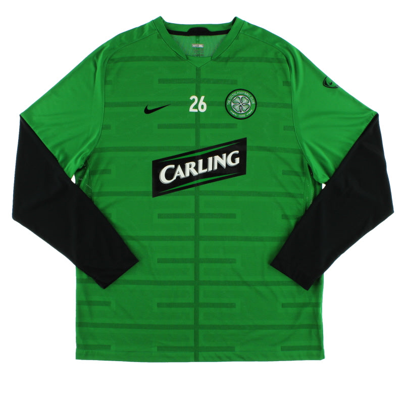 2009-10 Celtic Nike Player Issue Training Shirt #26 L/S *Mint* XL Training Shirt