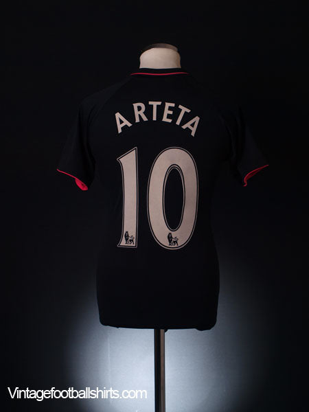2009-10 Everton Away Shirt Arteta #10 S Football Shirt