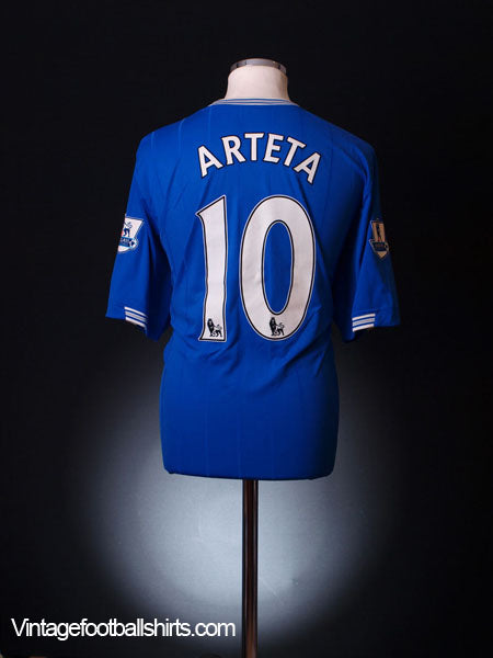 2009-10 Everton Home Shirt Arteta #10 *As new* XL Football Shirt