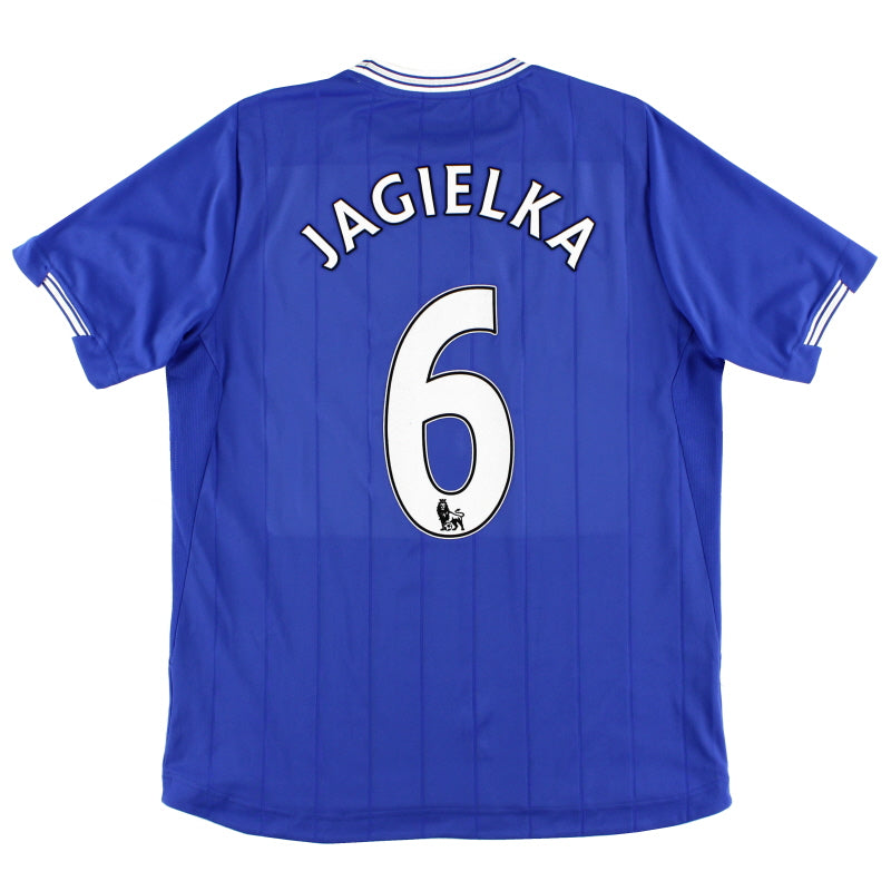 2009-10 Everton Home Shirt Jagielka #6 L Football Shirt