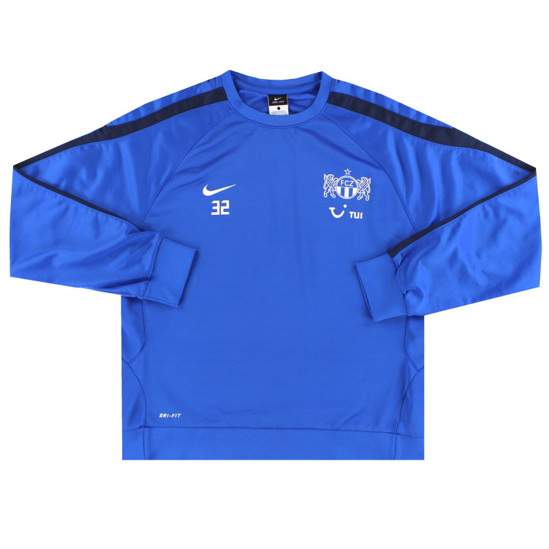 2009-10 FC Zurich Nike Player Issue Sweatshirt #32 XL Sweatshirt