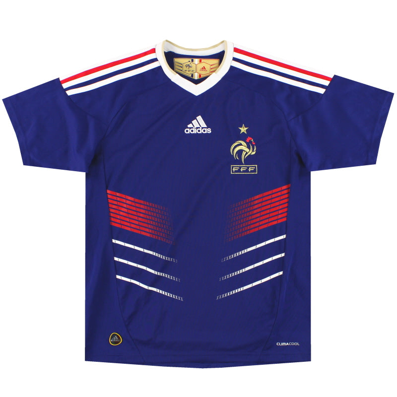 2009-10 France adidas Home Shirt L.Boys Football Shirt