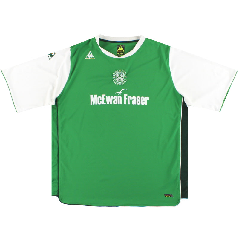 2009-10 Hibernian Le Coq Sportif Home Shirt XXL Football Shirt