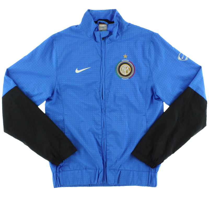 2009-10 Inter Milan Nike Woven Warm-Up Jacket S Jacket