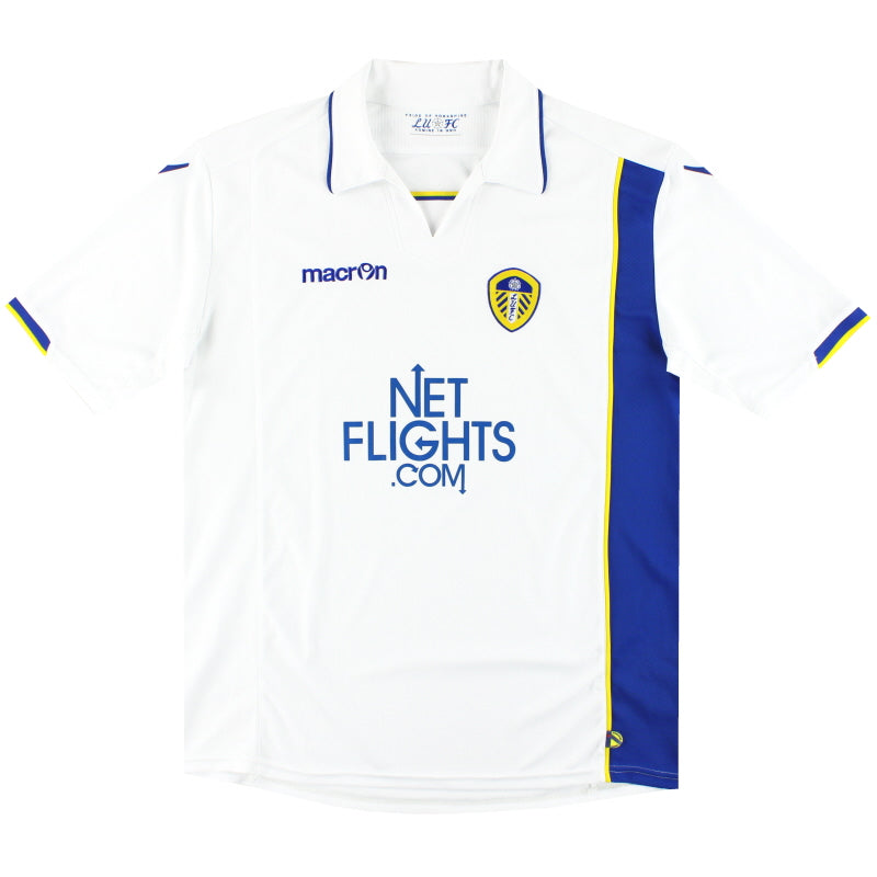 2009-10 Leeds Macron Home Shirt *Mint* XL Football Shirt