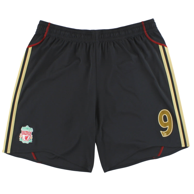 2009-10 Liverpool adidas Away Shorts #9 *Mint* XXL Football Shorts