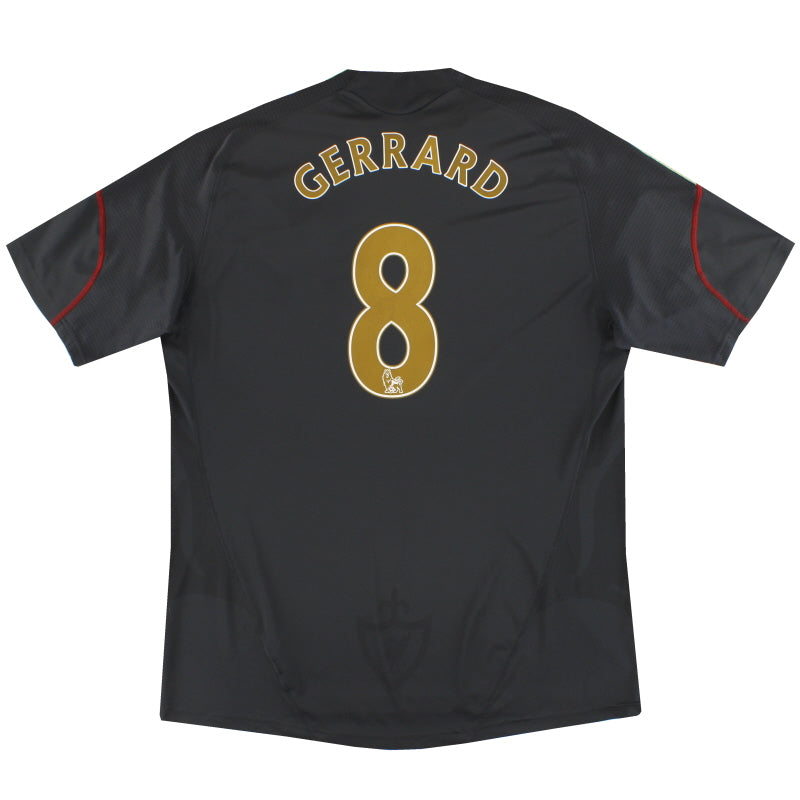 2009-10 Liverpool adidas Away Shirt Gerrard #8 XL Football Shirt