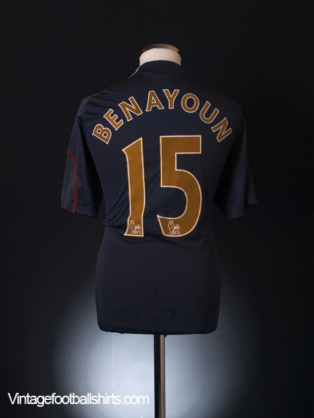 2009-10 Liverpool Away Shirt Benayoun #15 *Mint* M Football Shirt