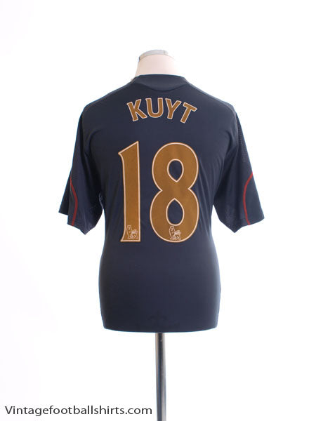 2009-10 Liverpool Away Shirt Kuyt #18 *Mint* L Football Shirt
