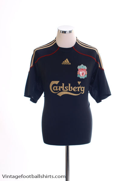 2009-10 Liverpool Away Shirt L Football Shirt