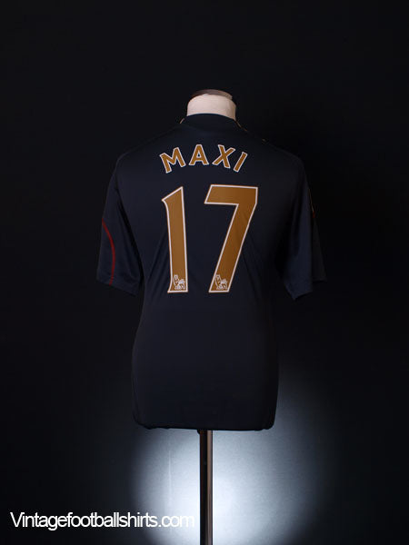 2009-10 Liverpool Away Shirt Maxi #17 M Football Shirt