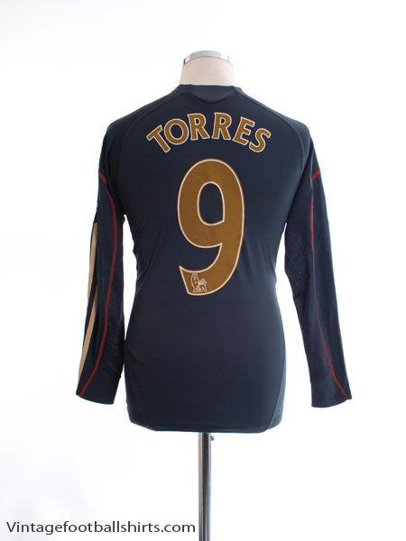 2009-10 Liverpool Away Shirt Torres #9 L/S Y Football Shirt