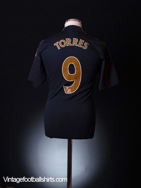 2009-10 Liverpool Away Shirt Torres #9 M Football Shirt