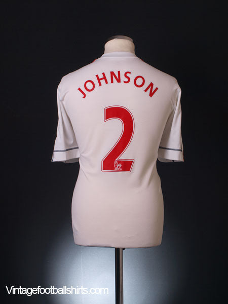 2009-10 Liverpool Third Shirt Johnson #2 L Football Shirt
