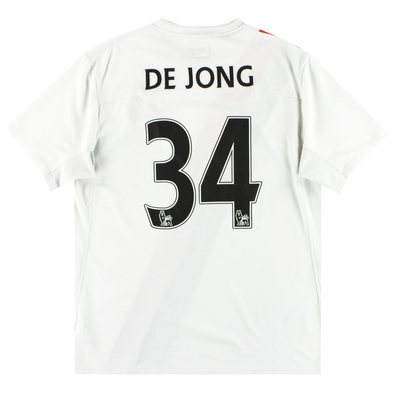 2009-10 Manchester City Third Shirt De Jong #34 L Football Shirt