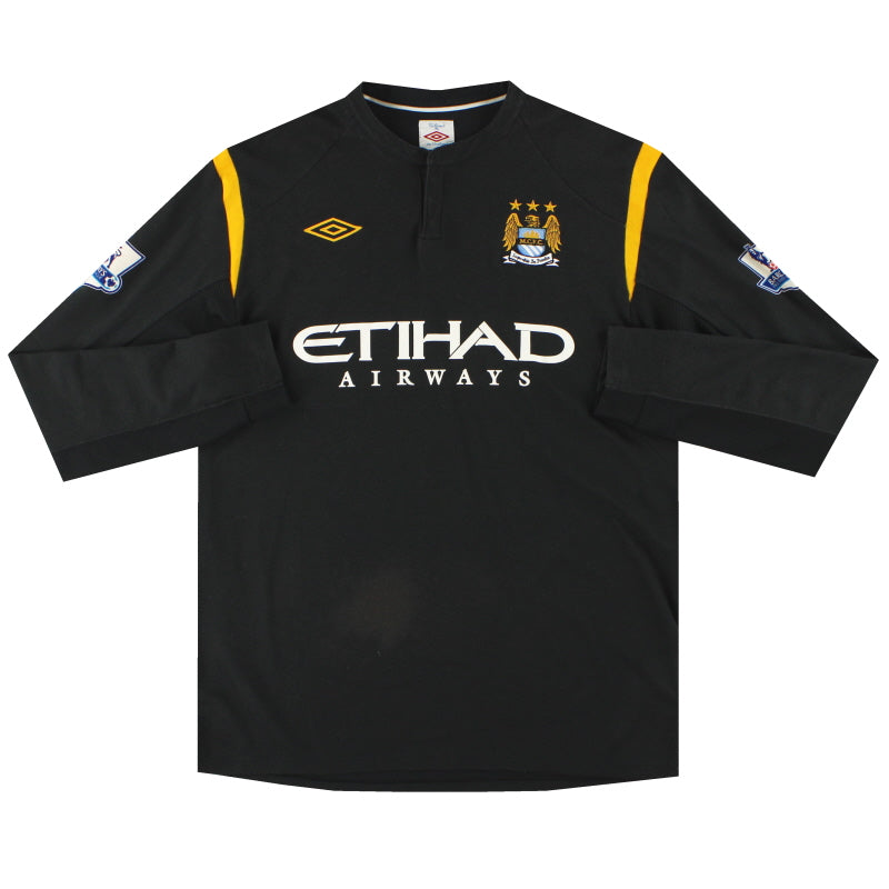 2009-10 Manchester City Umbro Away Shirt L/S XL Football Shirt