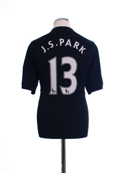 2009-10 Manchester United Away Shirt J.S.Park #13 L Football Shirt