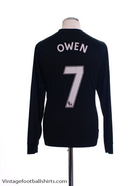 2009-10 Manchester United Away Shirt Owen #7 L/S M Football Shirt