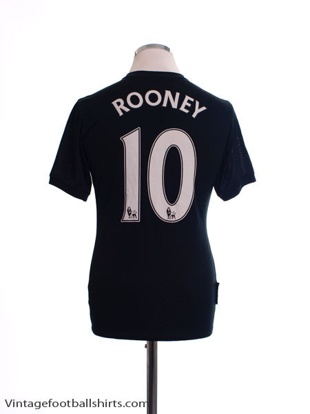 2009-10 Manchester United Away Shirt Rooney #10 XL.Boys Football Shirt
