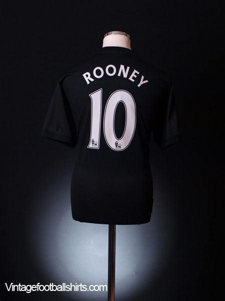 2009-10 Manchester United Away Shirt Rooney #10 S Football Shirt