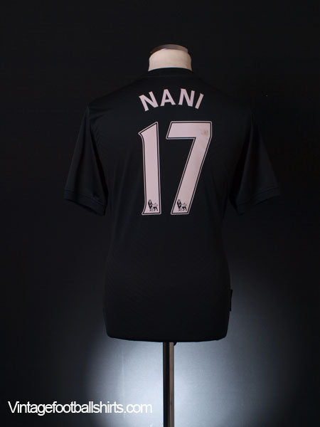 2009-10 Manchester United Away Shirt Nani #17 M Football Shirt