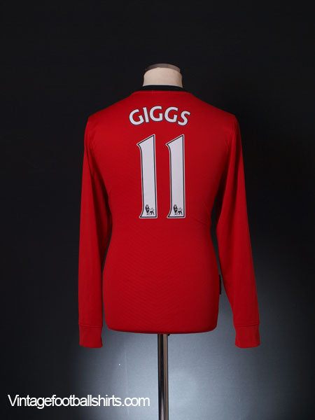2009-10 Manchester United Home Shirt Giggs #11 L/S L Football Shirt