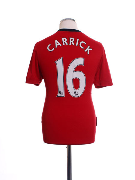2009-10 Manchester United Home Shirt Carrick #16 S Football Shirt