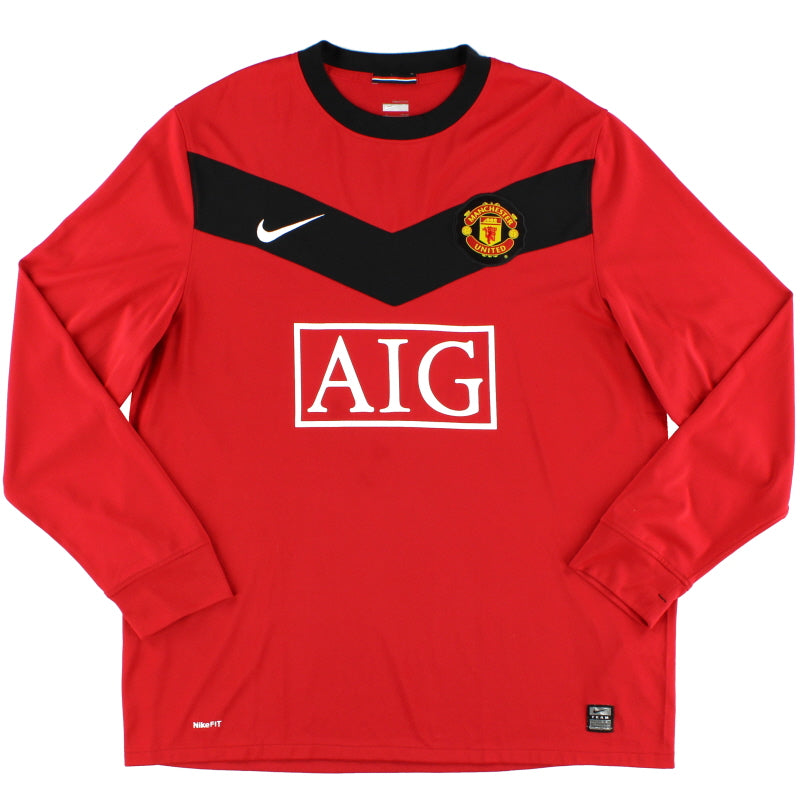 2009-10 Manchester United Home Shirt L/S XL Football Shirt