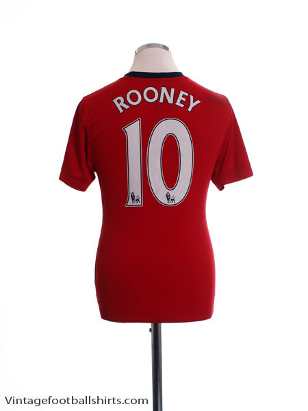 2009-10 Manchester United Home Shirt Rooney #10 M Football Shirt