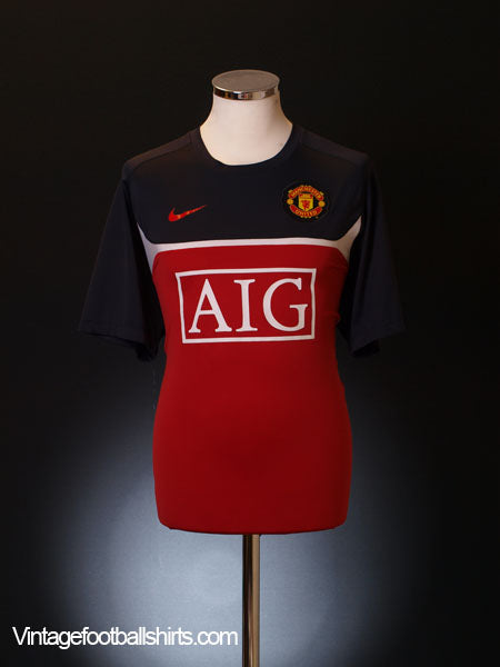 2009-10 Manchester United Nike Training Shirt L Training Shirt