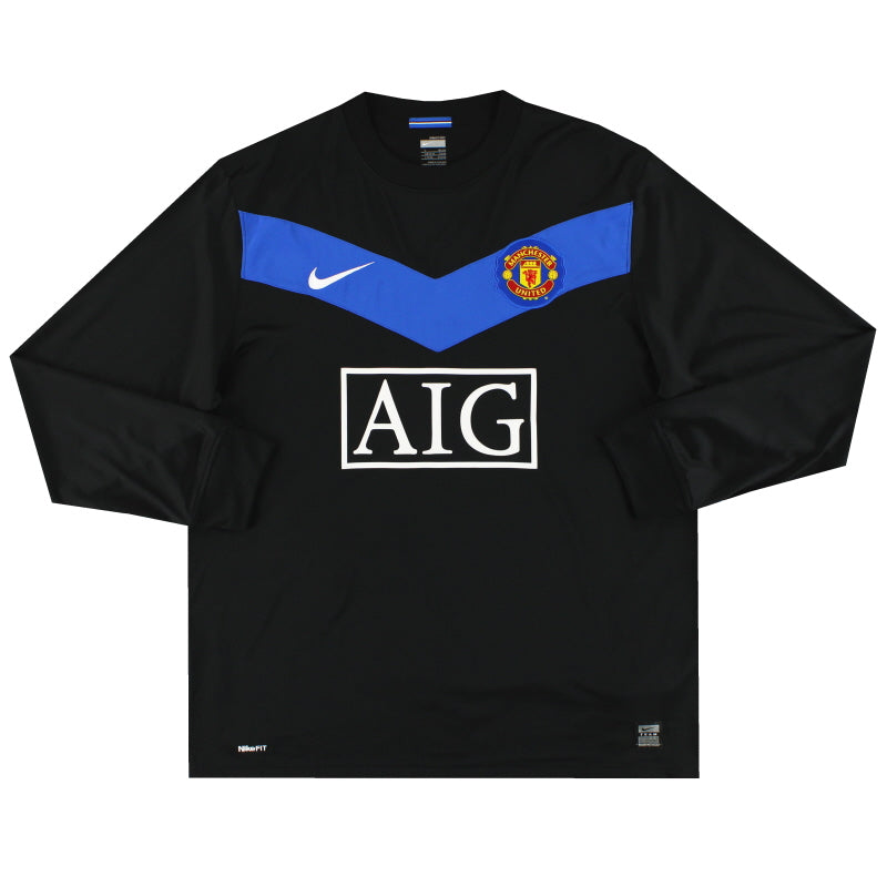 2009-10 Manchester United Nike Away Shirt L/S L Football Shirt