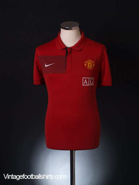 2009-10 Manchester United Polo Shirt L Polo Shirt