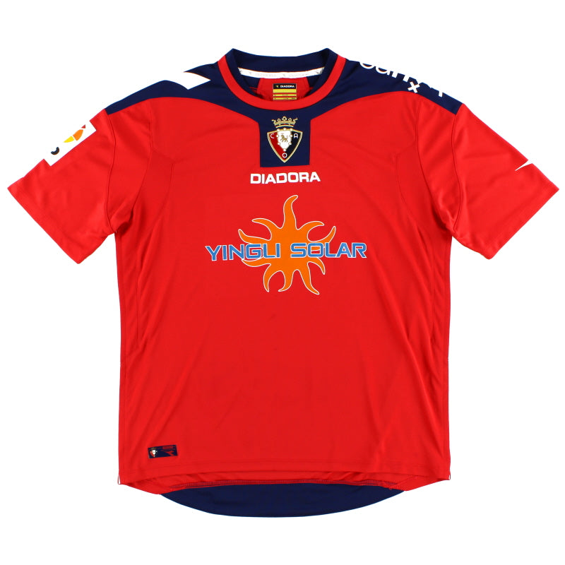 2009-10 Osasuna Home Shirt L Football Shirt