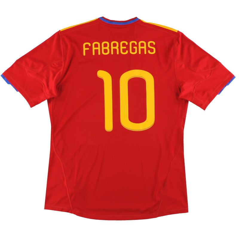 2009-10 Spain adidas Home Shirt Fabregas #10 *w/tags* XL Football Shirt