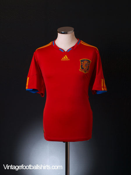 2009-10 Spain Home Shirt M.Boys Football Shirt