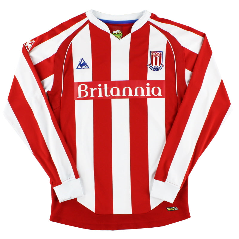 2009-10 Stoke City Le Coq Sportif Home Shirt L/S S Football Shirt