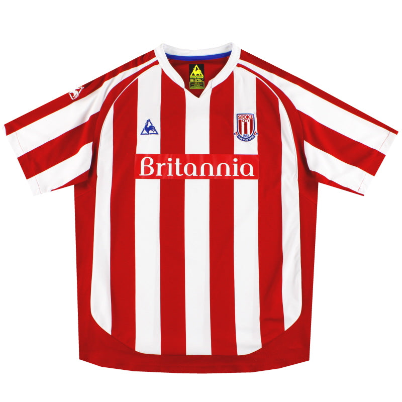 2009-10 Stoke Le Coq Sportif Home Shirt L Football Shirt