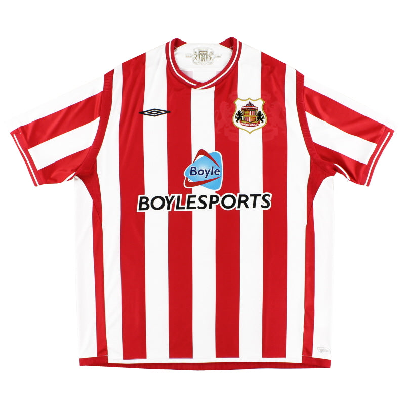 2009-10 Sunderland Umbro Home Shirt L Football Shirt