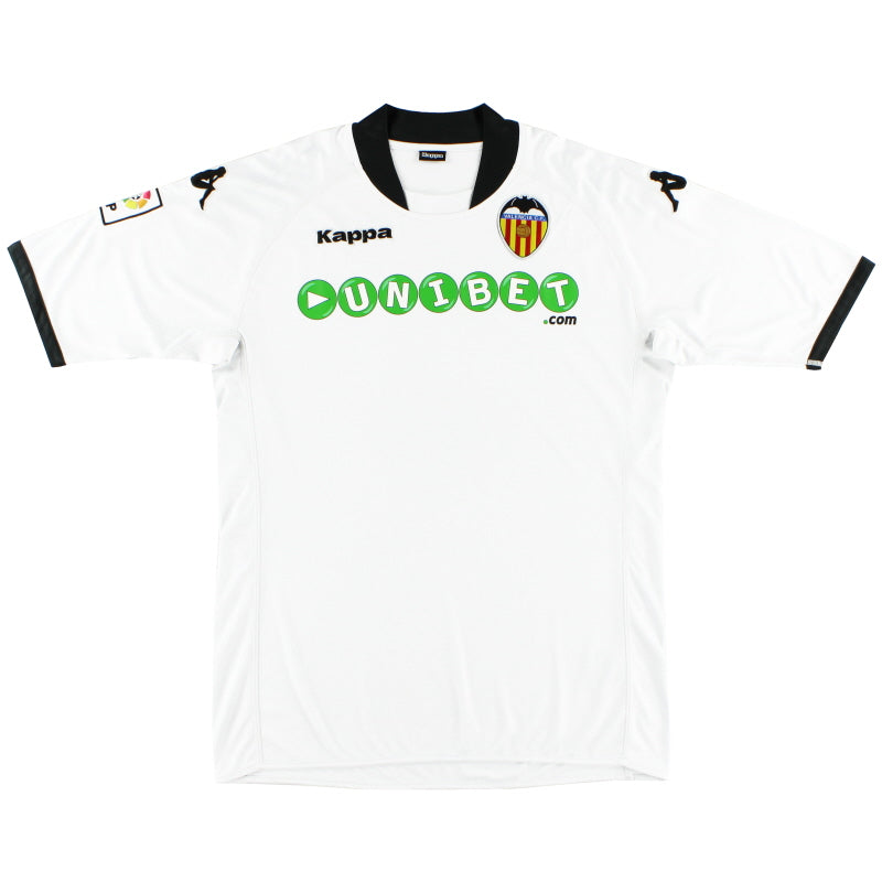 2009-10 Valencia Home Shirt M Football Shirt