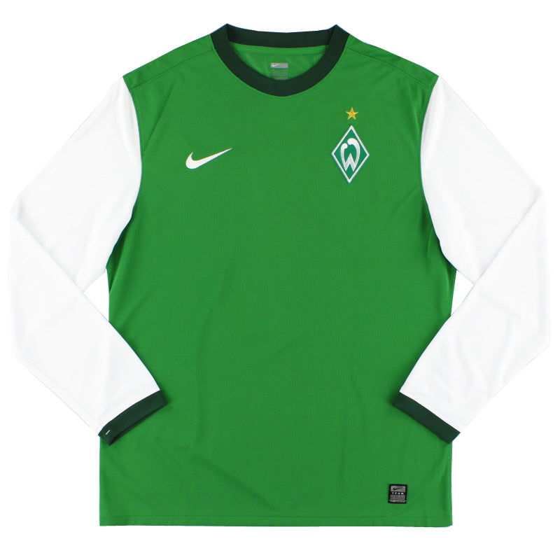 2009-10 Werder Bremen Player Issue Home Shirt L/S XL Football Shirt