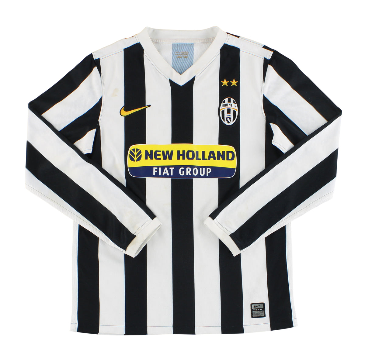 2009-10 Juventus Nike Player Issue Home Shirt L/S L.Boys