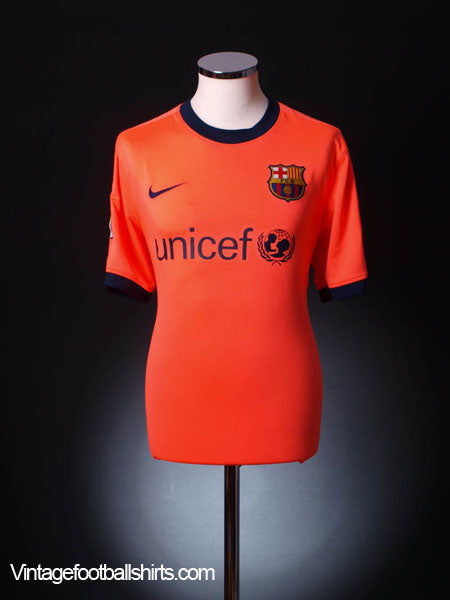 2009-11 Barcelona Away Shirt M Football Shirt
