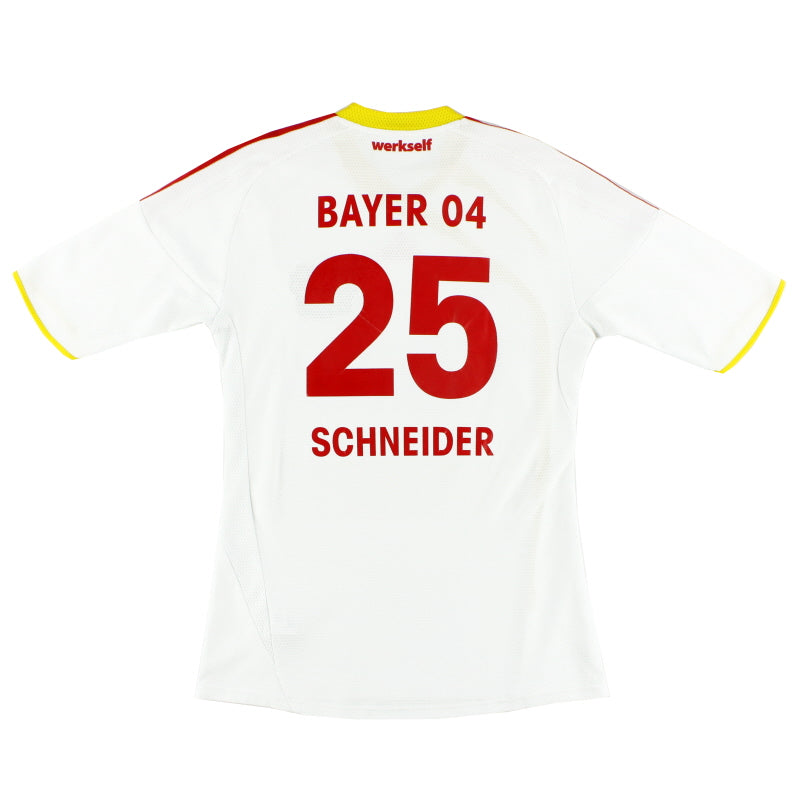 2009-11 Bayer Leverkusen Away Shirt Schneider #25 S Football Shirt