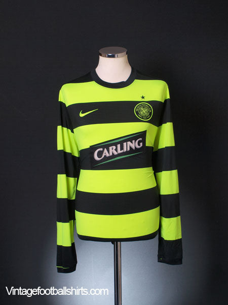 2009-11 Celtic Away Shirt L/S L Football Shirt