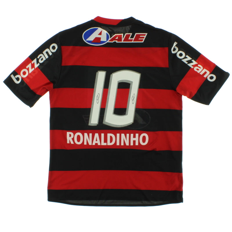 2009 Flamengo Home Shirt Ronaldinho #10 S Football Shirt